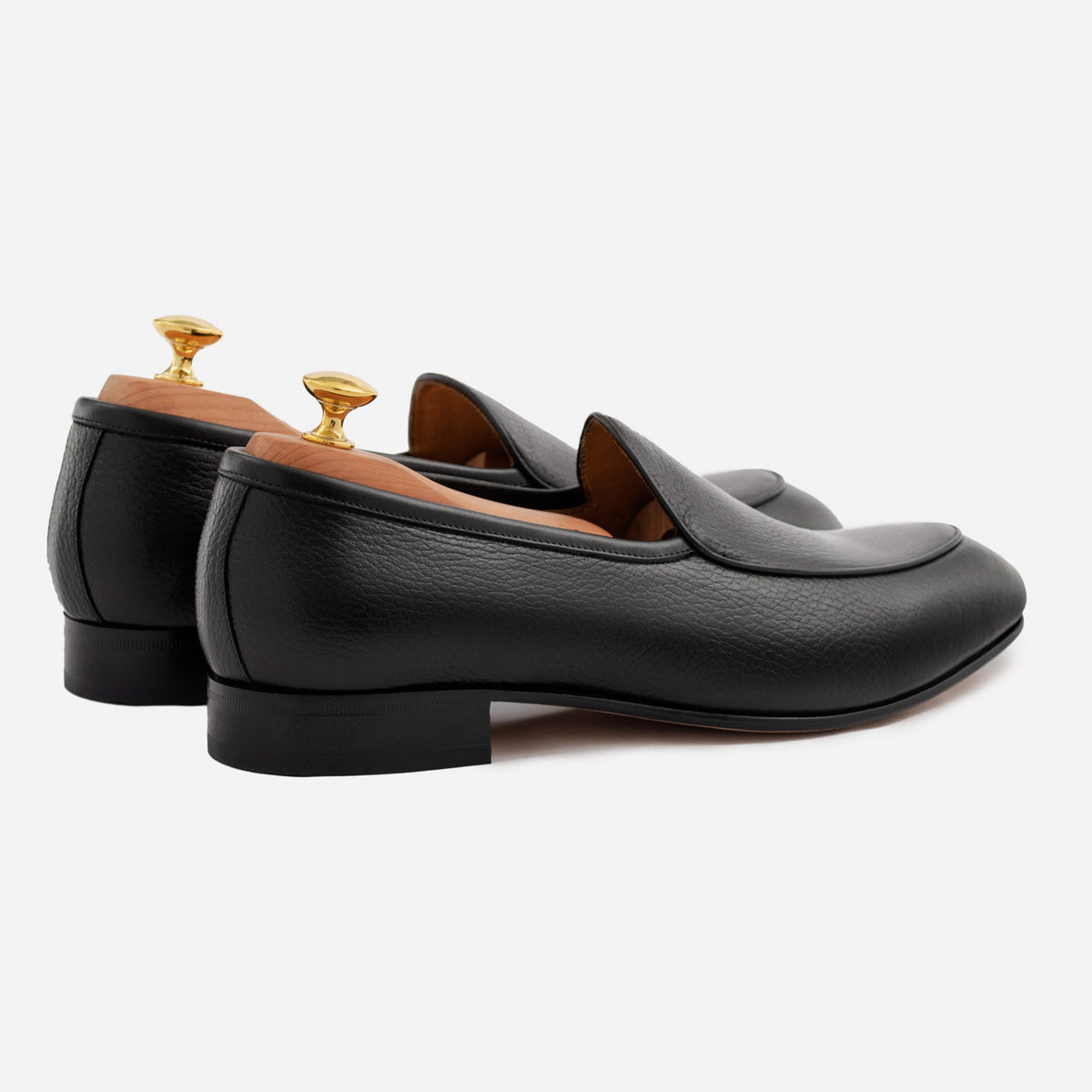 Vincent Belgian Loafers – Premium Pebbled Leather