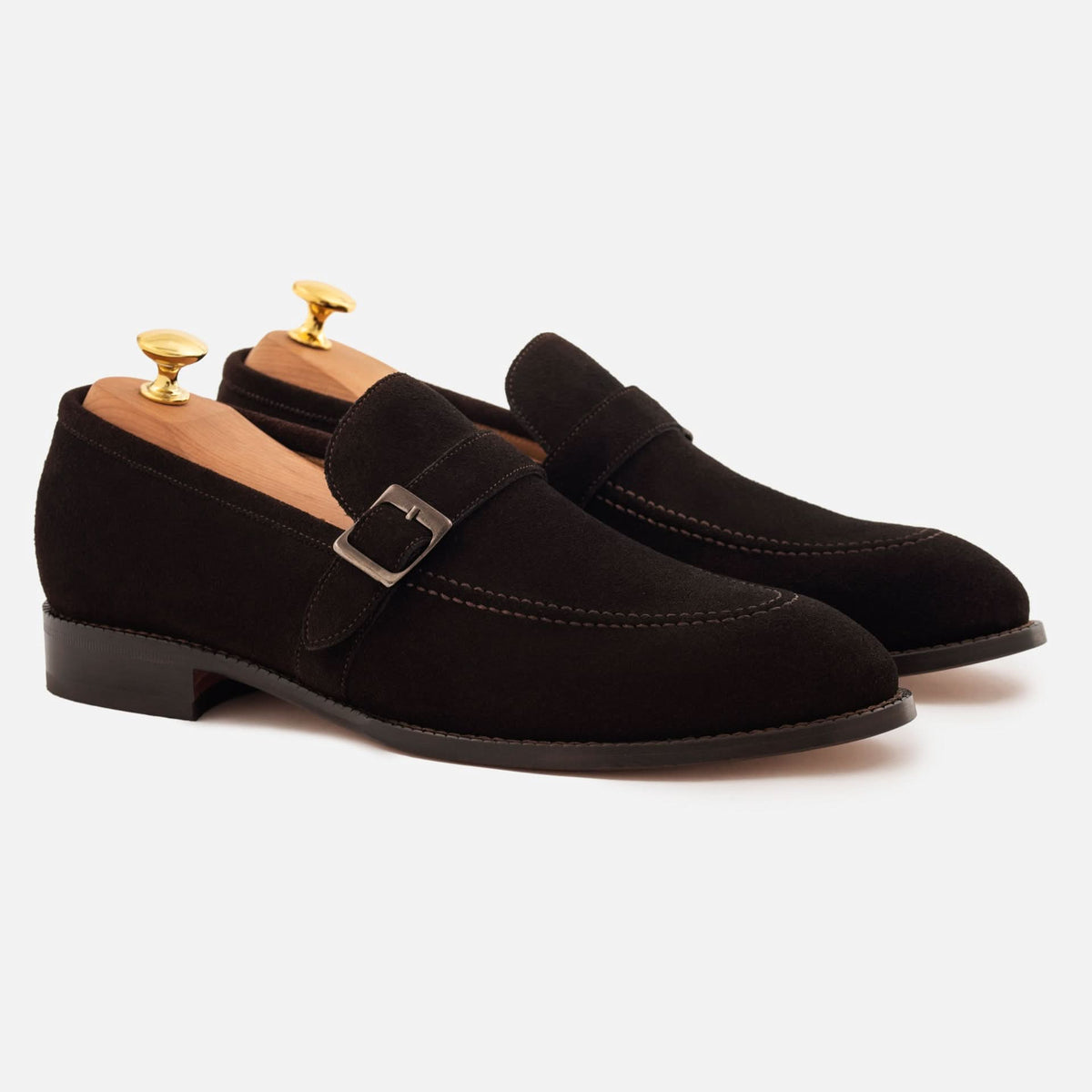 Archie Belted Loafers – Water-Repellent Suede