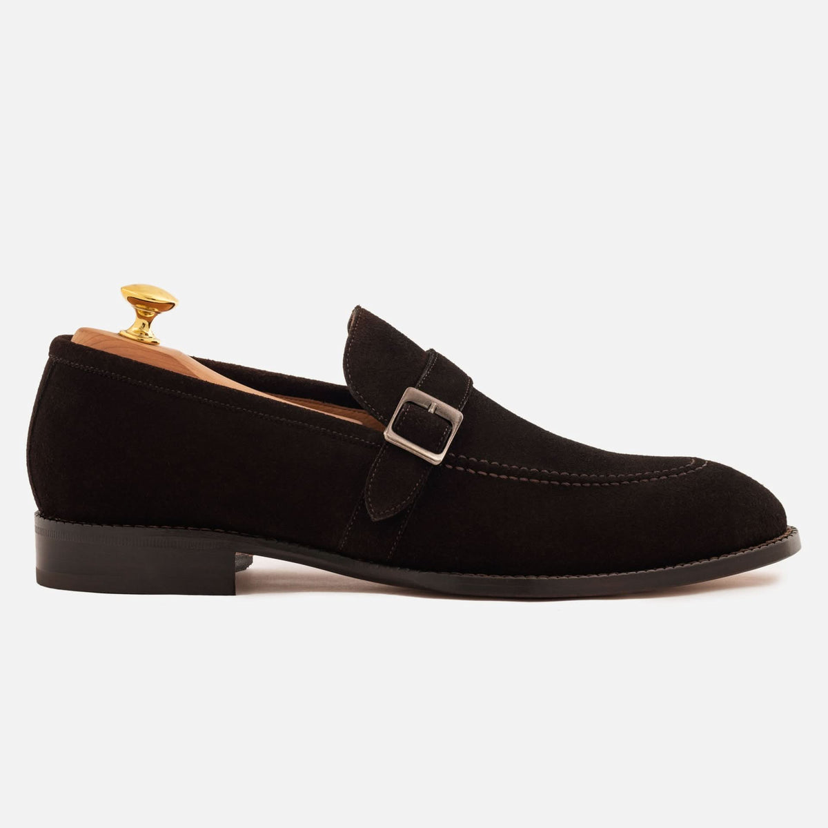 Archie Belted Loafers – Water-Repellent Suede