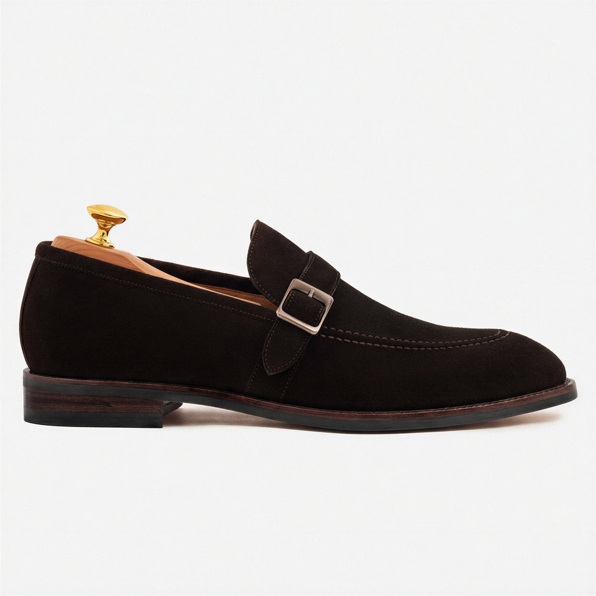 Archie Belted Loafers – Water-Repellent Suede