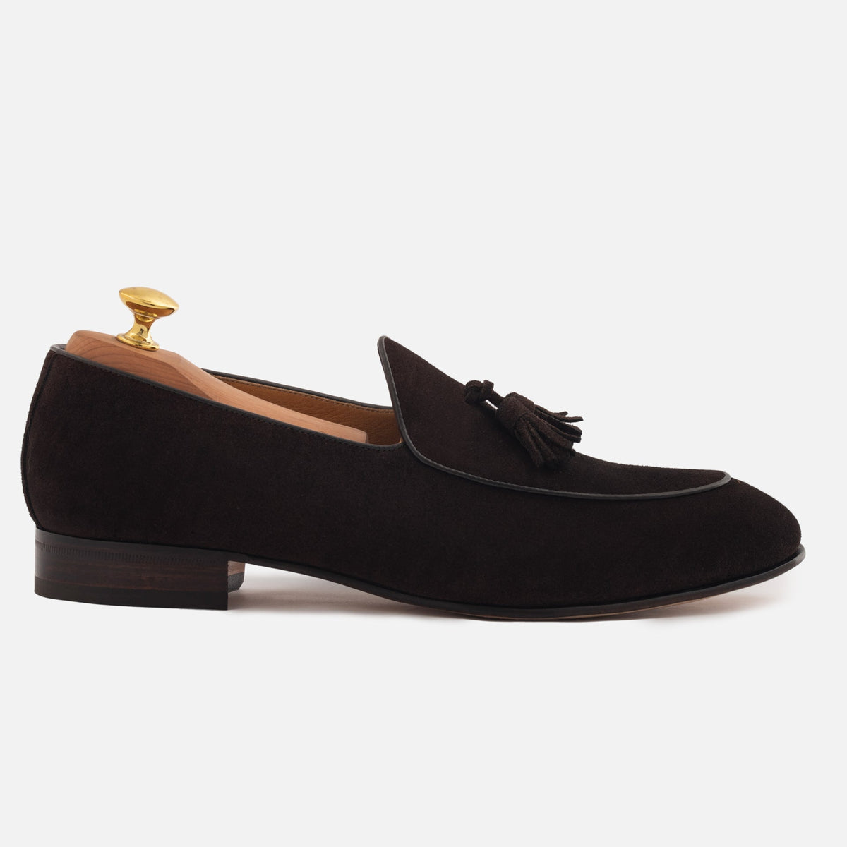 Perry Belgian Loafers in Water-Repellent Suede