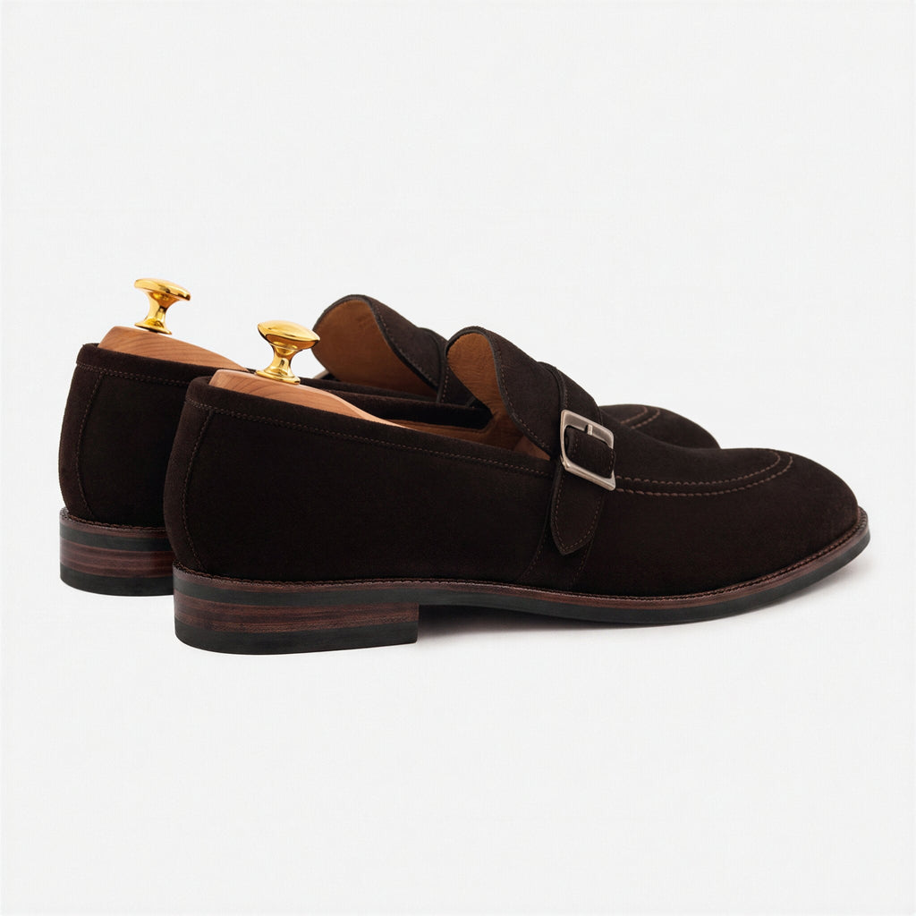 Archie Belted Loafers – Water-Repellent Suede