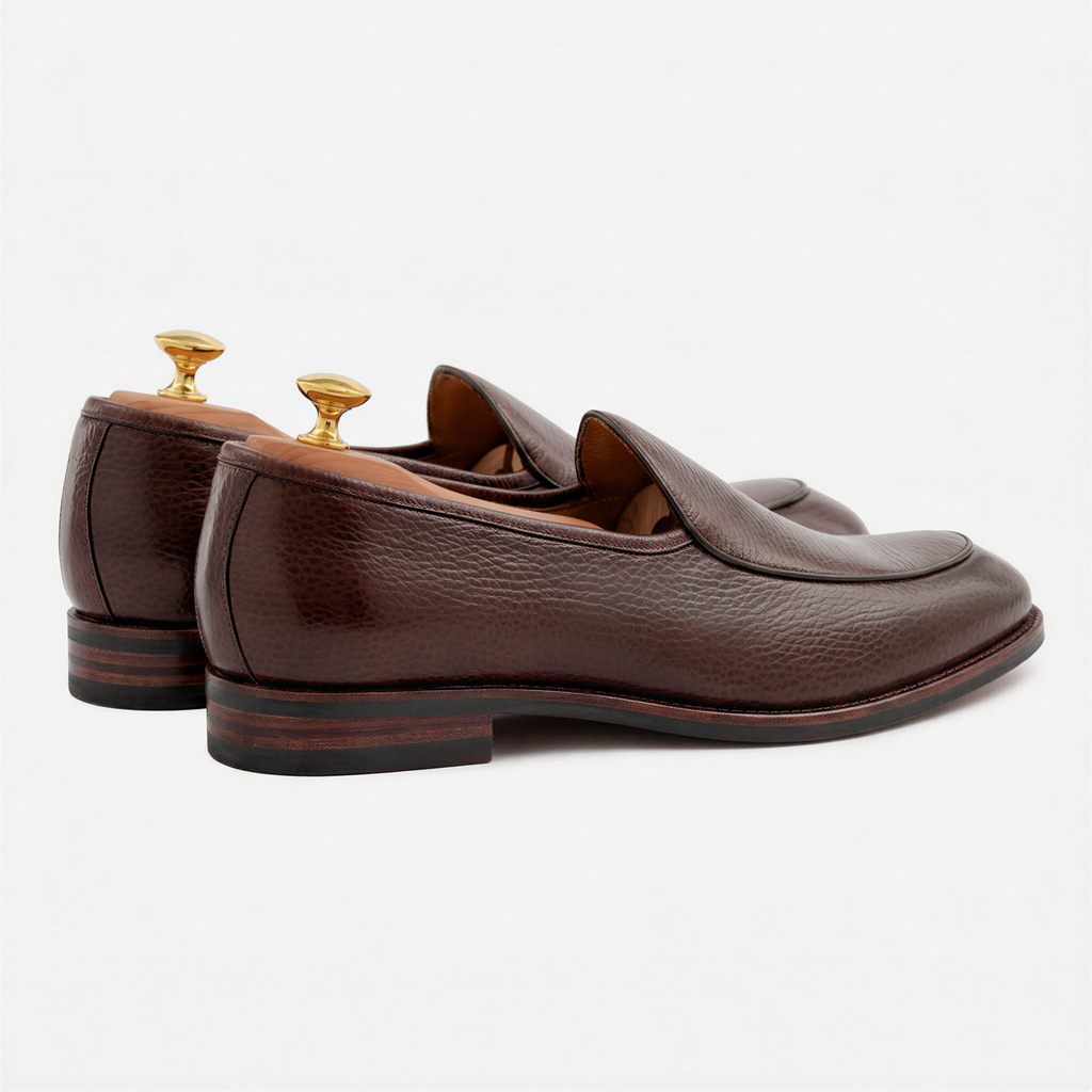 Vincent Belgian Loafers – Premium Pebbled Leather