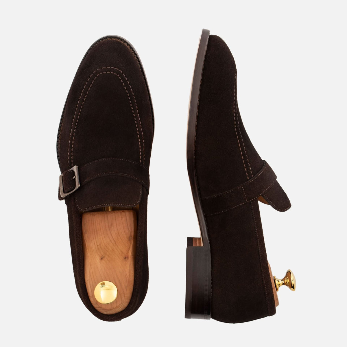 Archie Belted Loafers – Water-Repellent Suede