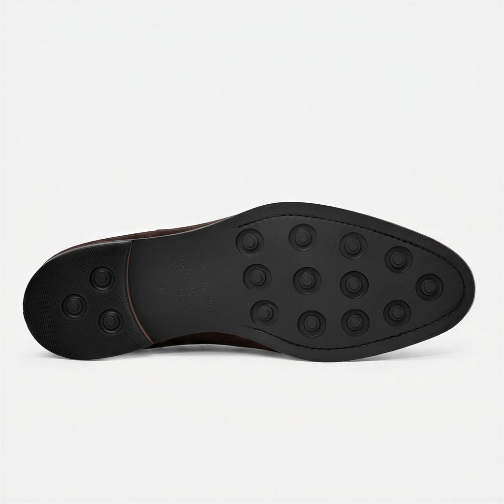 Perry Belgian Loafers in Water-Repellent Suede