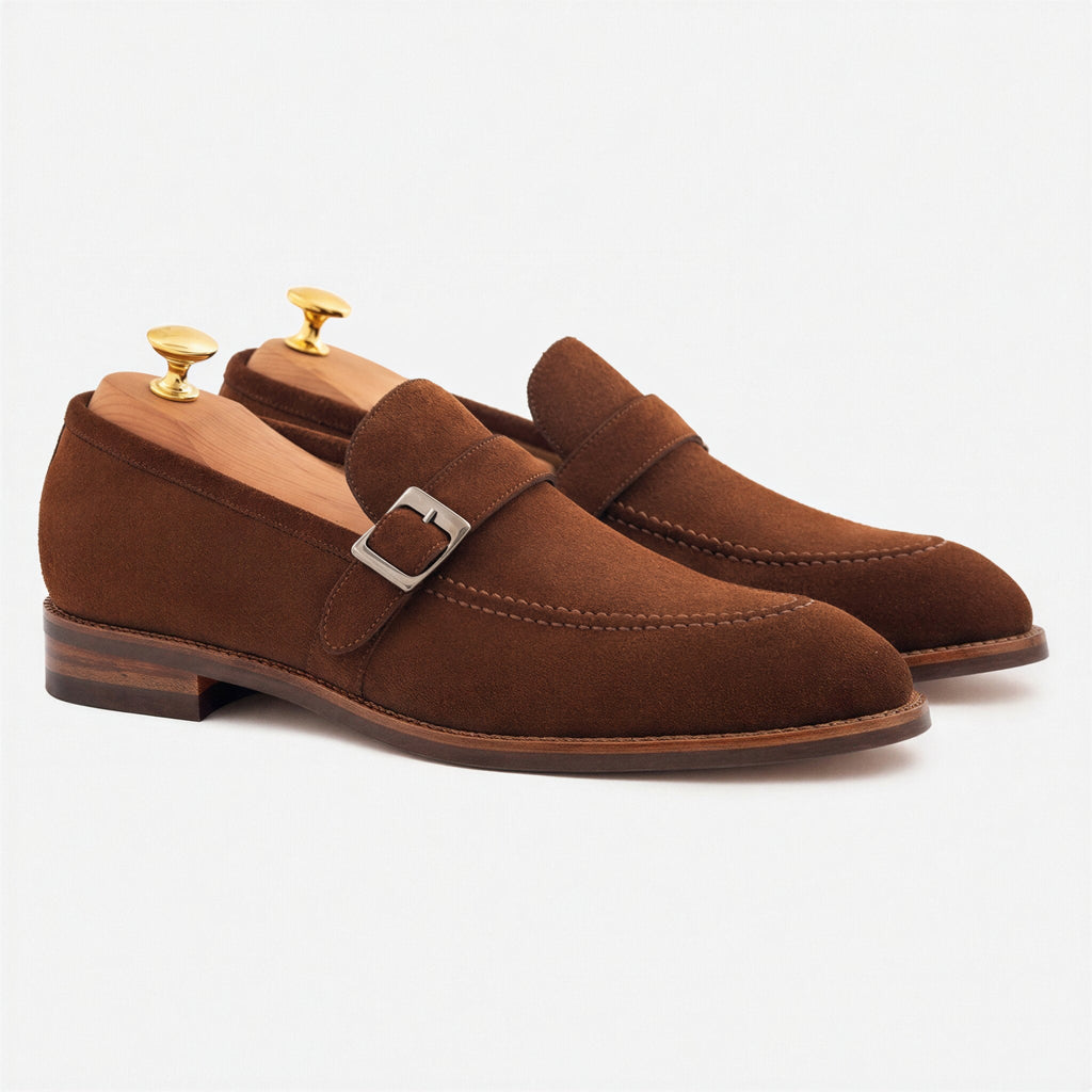 Archie Belted Loafers – Water-Repellent Suede