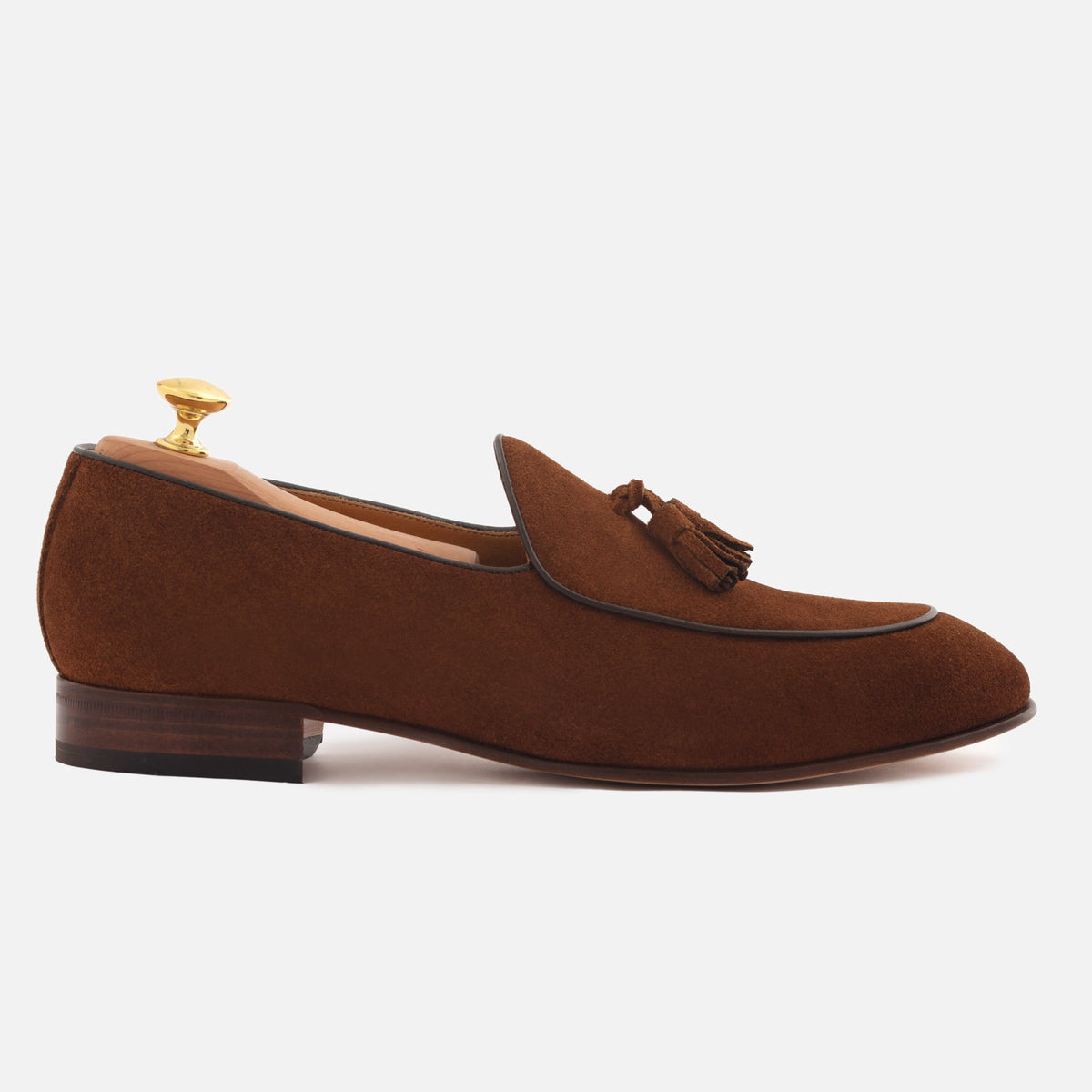 Perry Belgian Loafers in Water-Repellent Suede