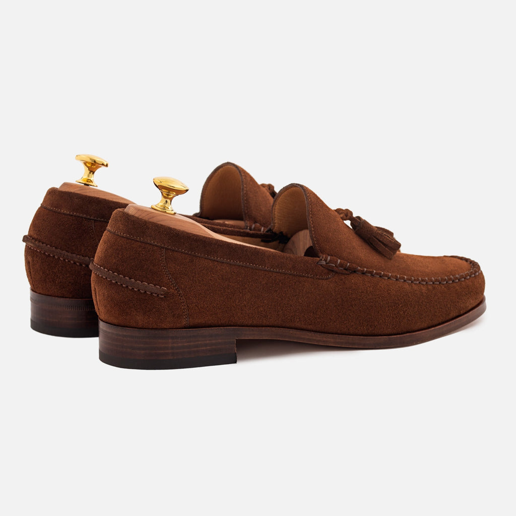 Lewis Water-Repellent Suede Tassel Loafers