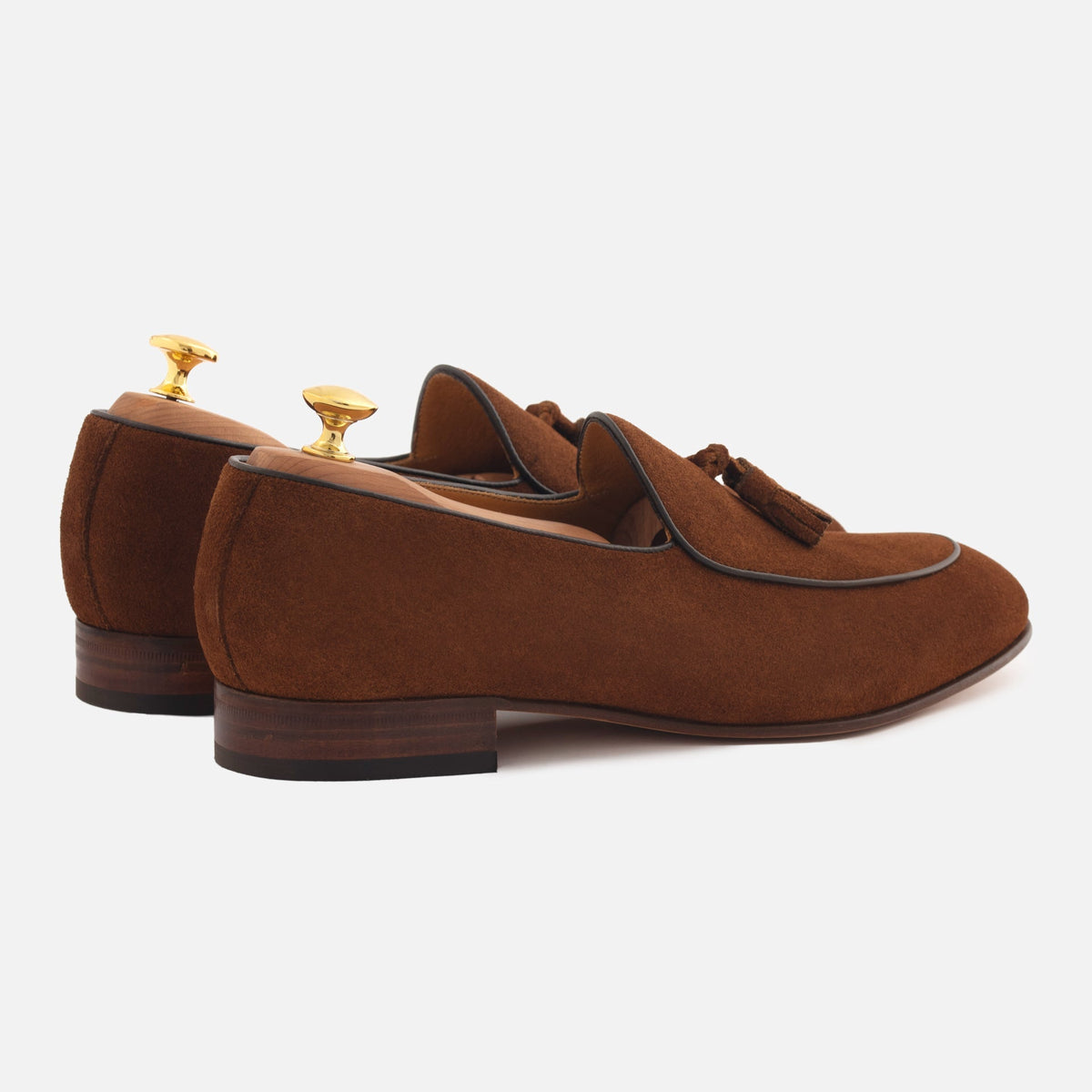 Perry Belgian Loafers in Water-Repellent Suede