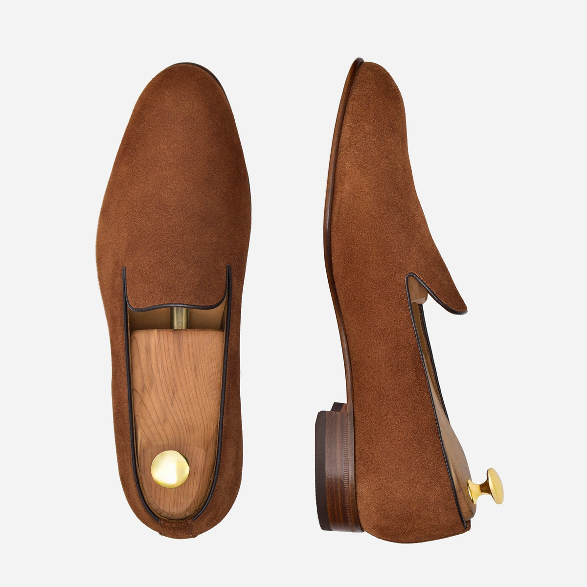 Langford Wholecut Suede Loafers