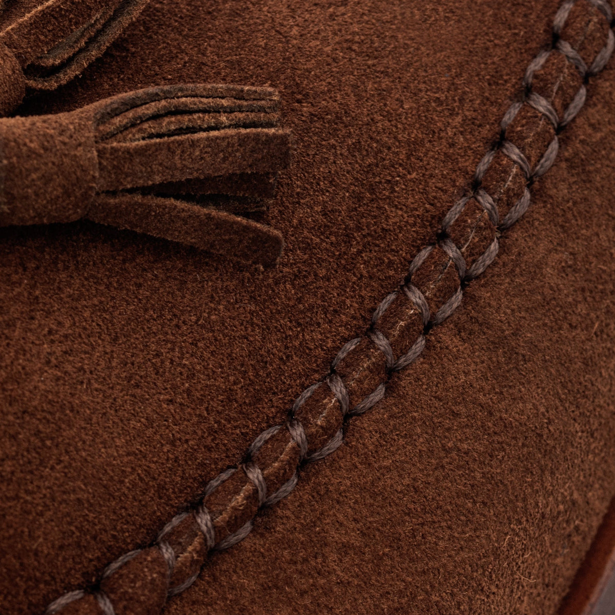 Lewis Water-Repellent Suede Tassel Loafers