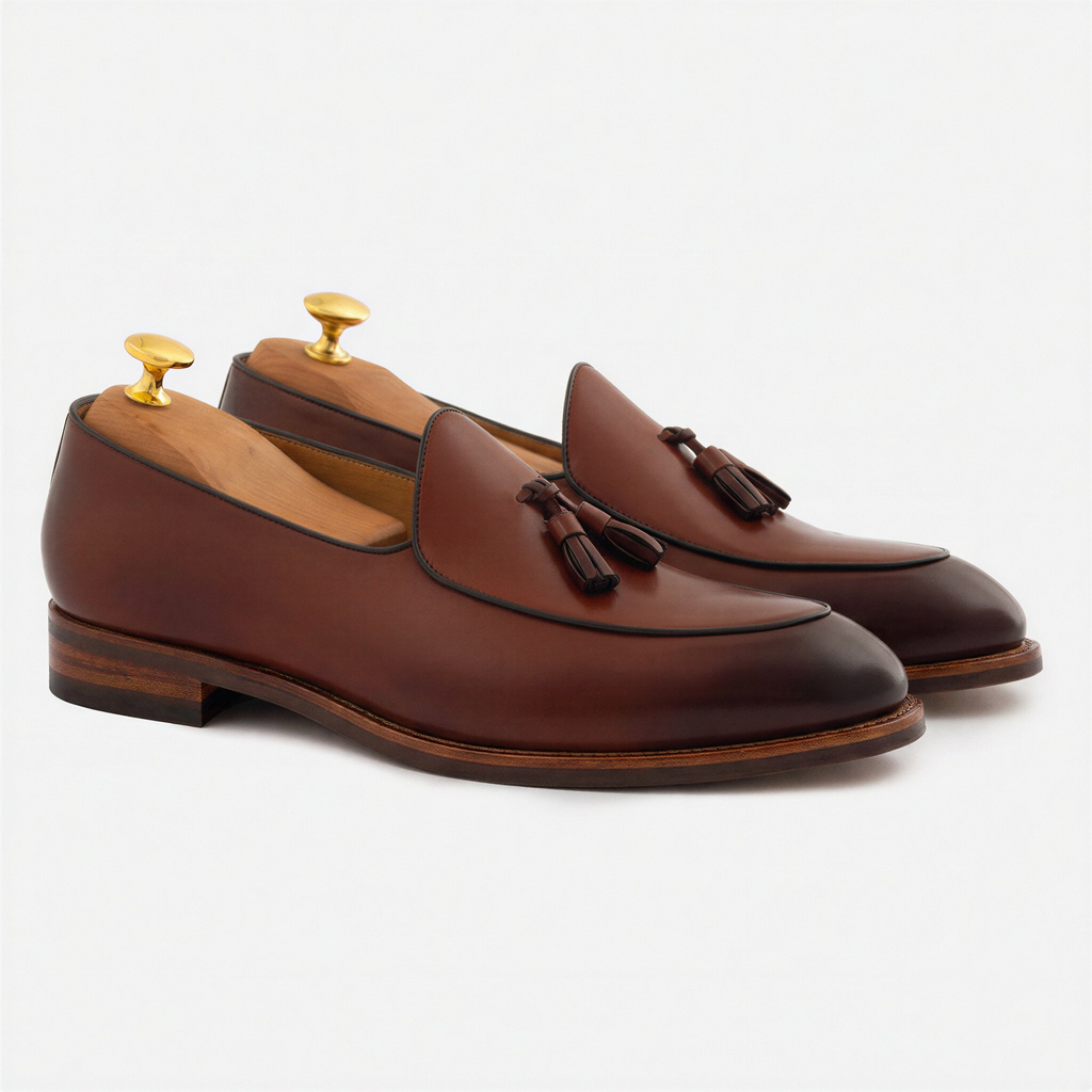 Perry Belgian Loafer in Premium Full-Grain Leather